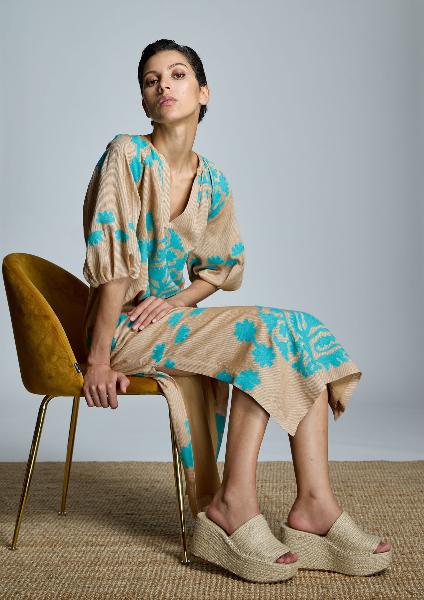 vestido-midi-verano-bicolor