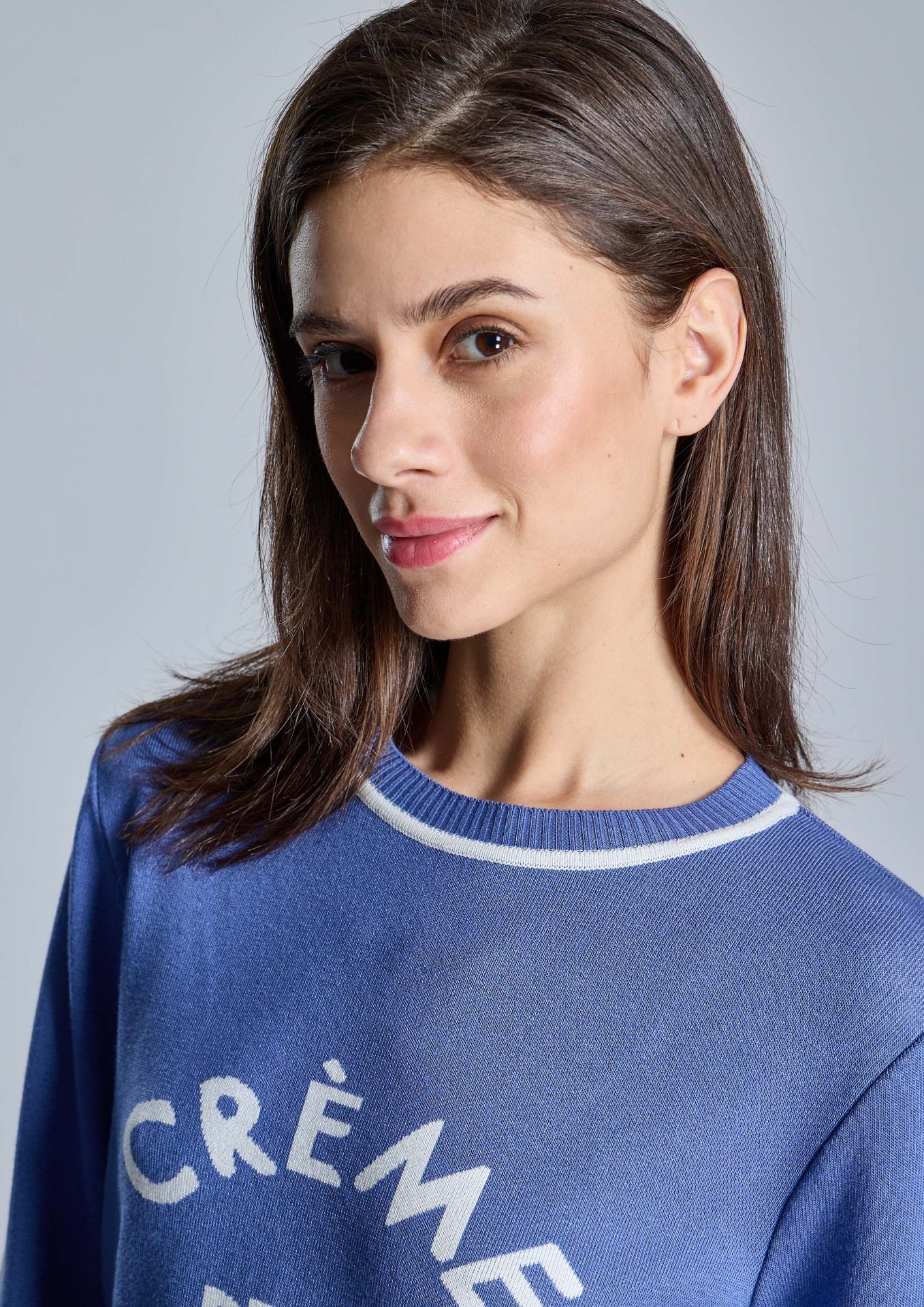 jersey-azul-creme-de-la-creme-de-mujer